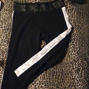 Pink yoga capri pants